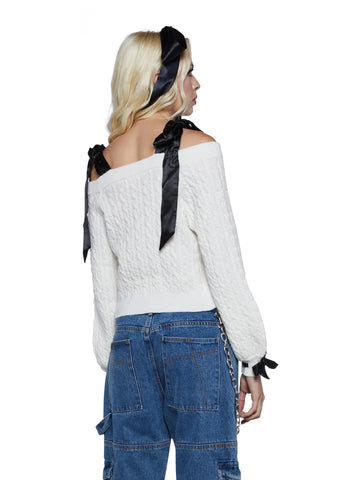 Demure Prowess Knit Sweater