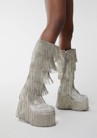Sparked Emotions Rhinestone Boots