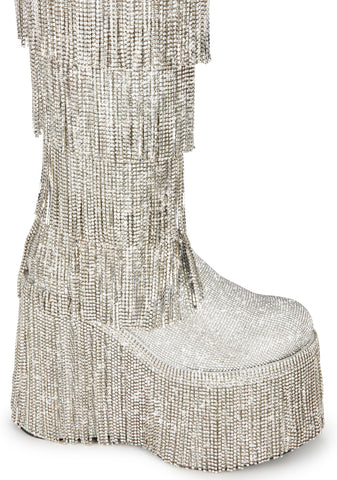 Sparked Emotions Rhinestone Boots