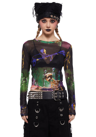 Lovely Bones Mesh Top