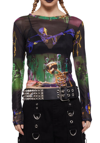 Lovely Bones Mesh Top