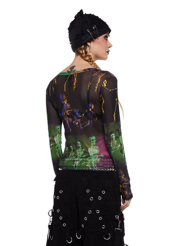 Lovely Bones Mesh Top