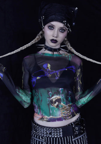 Lovely Bones Mesh Top