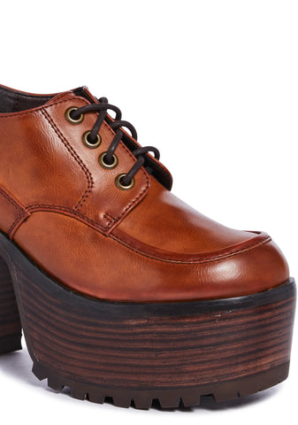 With The Tide Platform Oxfords - Brown