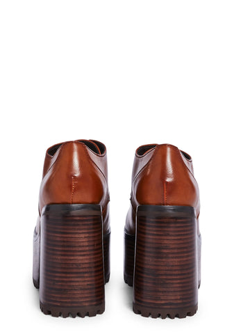 With The Tide Platform Oxfords - Brown