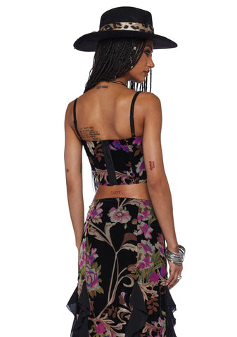 Stumbled On Sublime Corset Top - Black