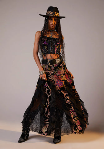 Stumbled On Sublime Maxi Skirt - Black