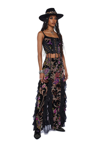 Stumbled On Sublime Maxi Skirt - Black