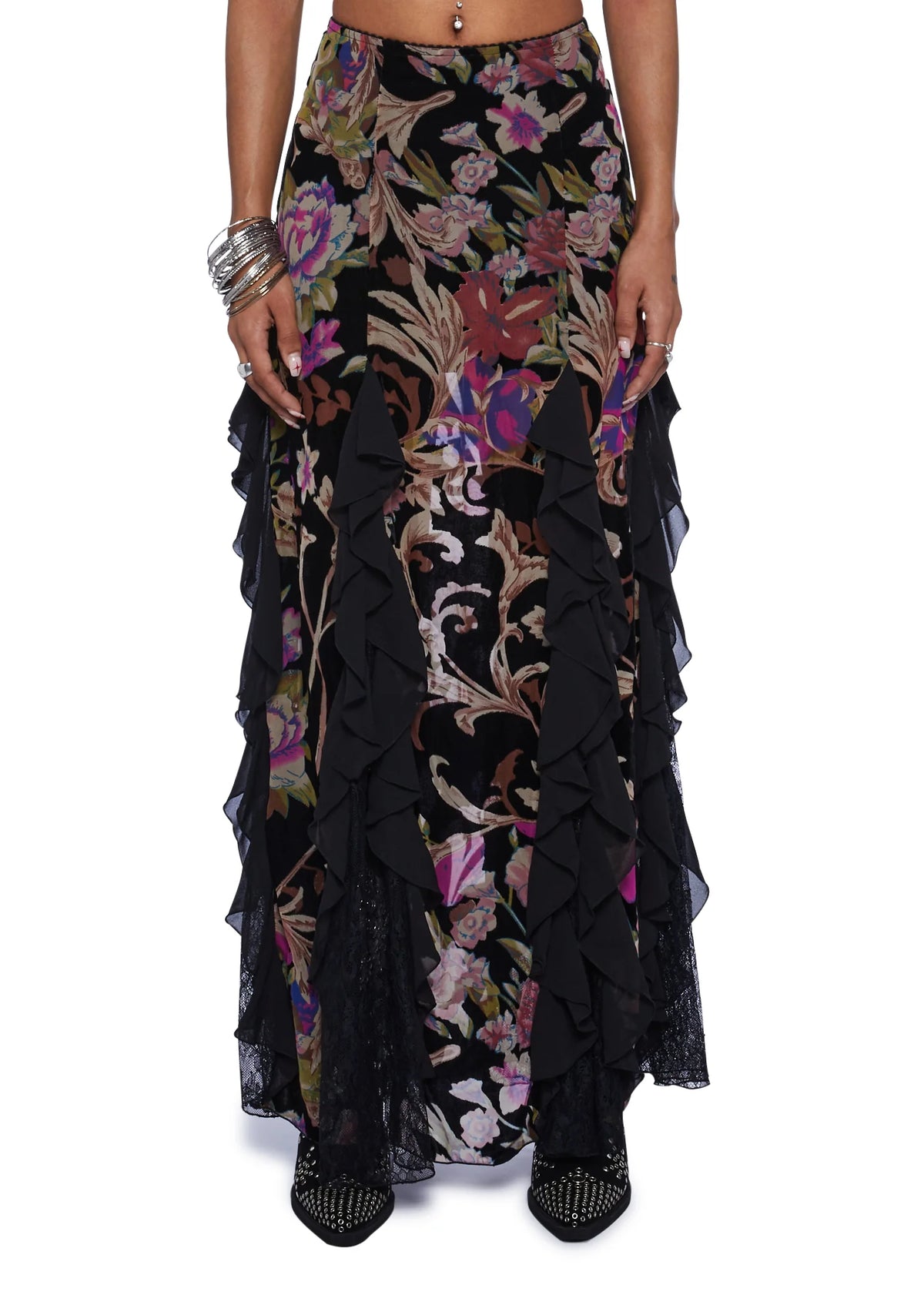 Stumbled On Sublime Maxi Skirt - Black