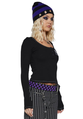 Beware Boys Knit Top