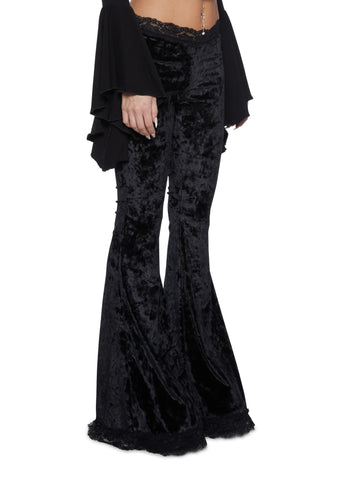 Traditional Alchemy Flared Leggings - Black