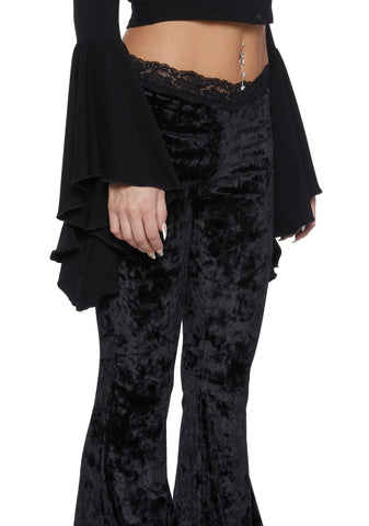 Traditional Alchemy Flared Leggings - Black