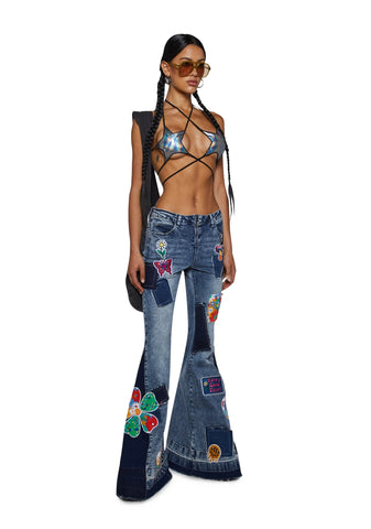 Backroads Bra Top - Holographic