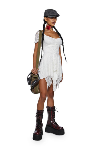 Chasin' Rainbows Mini Dress - Ivory