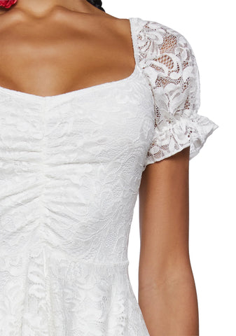 Chasin' Rainbows Mini Dress - Ivory