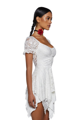 Chasin' Rainbows Mini Dress - Ivory