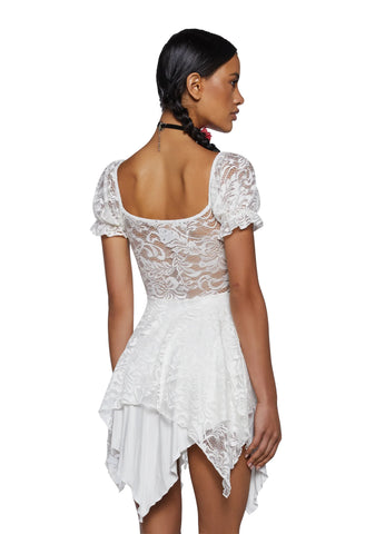 Chasin' Rainbows Mini Dress - Ivory