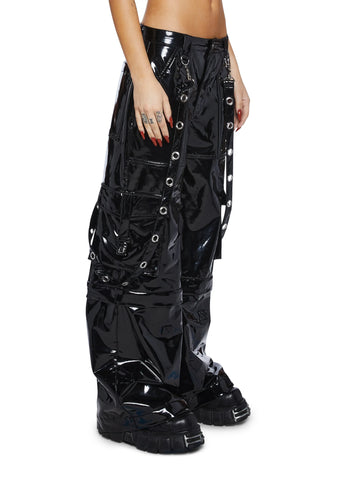 Tie Me Up PVC Pants