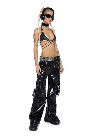 Tie Me Up PVC Pants