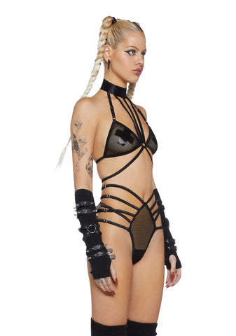 Digital Submission Fishnet Bodysuit