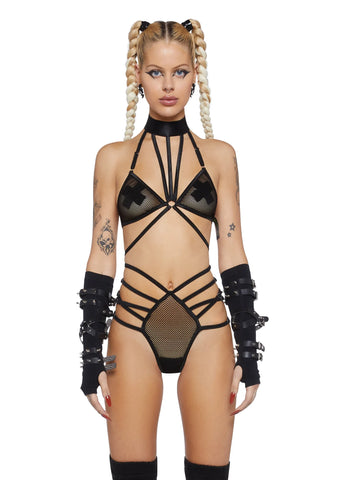 Digital Submission Fishnet Bodysuit