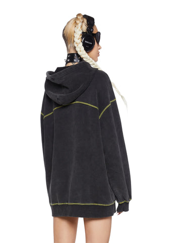 Ciphered Up Oversized Hoodie