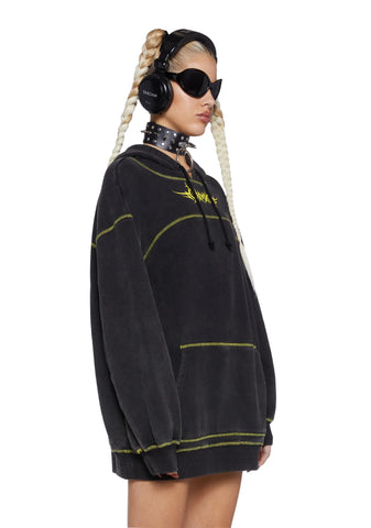 Ciphered Up Oversized Hoodie