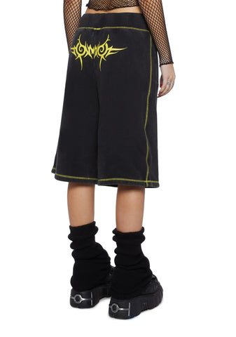 Ciphered Up Knit Shorts