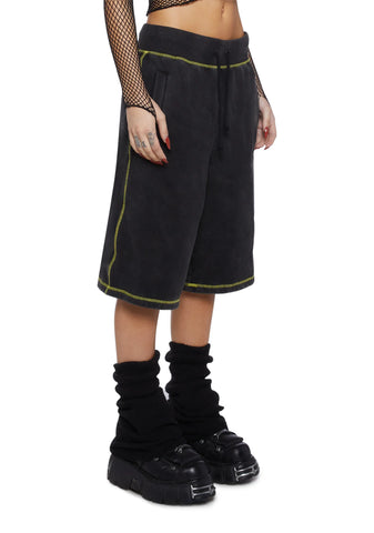 Ciphered Up Knit Shorts