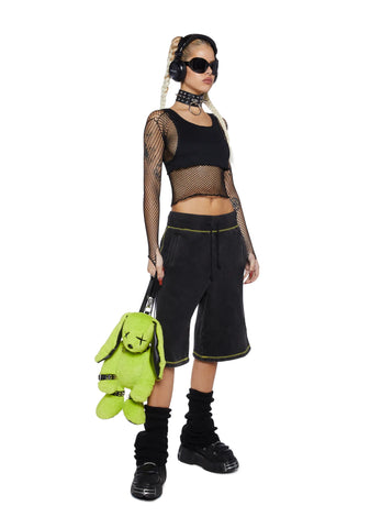 Ciphered Up Knit Shorts