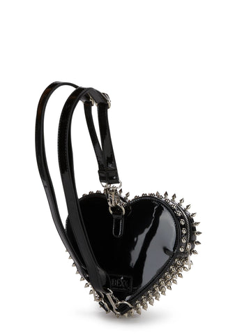 Reckless Devotion Studded Backpack - Black