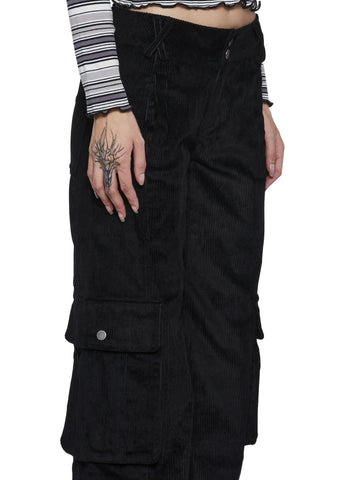 One Way Trip Cargo Pants -  Black