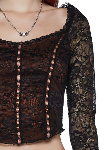 Diary Confessional Long Sleeve Top