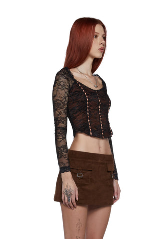 Diary Confessional Long Sleeve Top