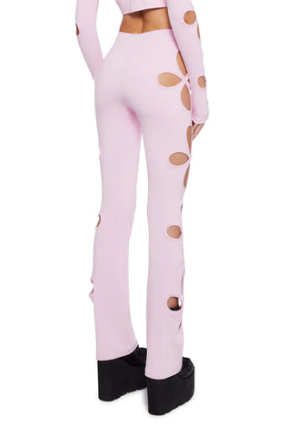 Star Child Cut-Out Pants - Pink