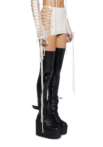 Rude Awakening Mini Skirt - White