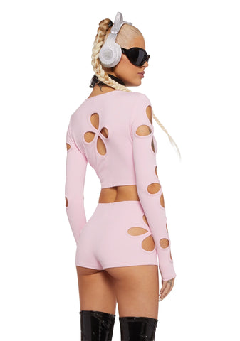 Star Child Long Sleeve Top - Pink