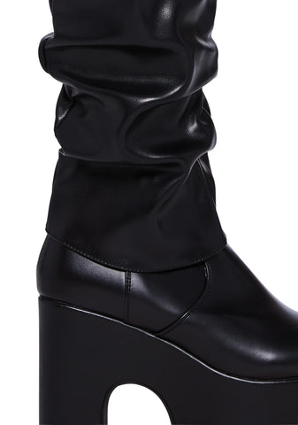 Named Platform Boots