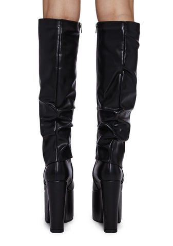 Named Platform Boots