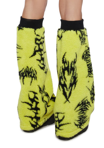 Ciphered Up Sherpa Leg Warmers
