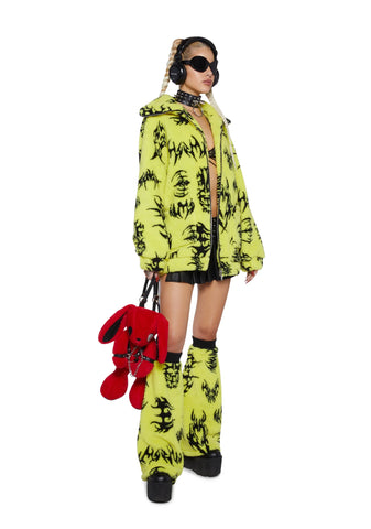 Ciphered Up Sherpa Leg Warmers