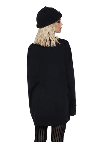 Familiar Kitty Knit Sweater