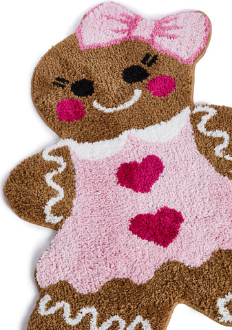 Dolled Up Gingerbread Cookie Rug