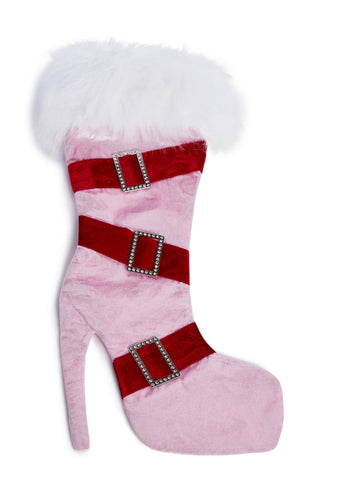 Holiday Hottie Stocking- Pink