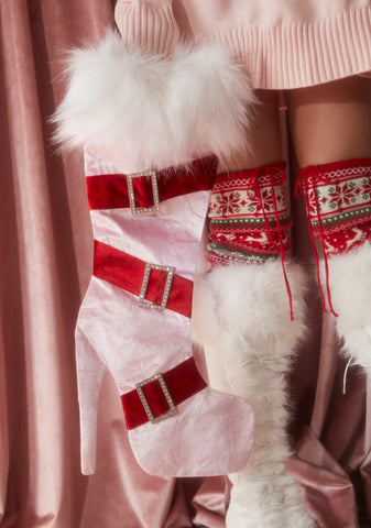 Holiday Hottie Stocking- Pink