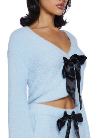 Swan Lake Affair Fuzzy Cardigan