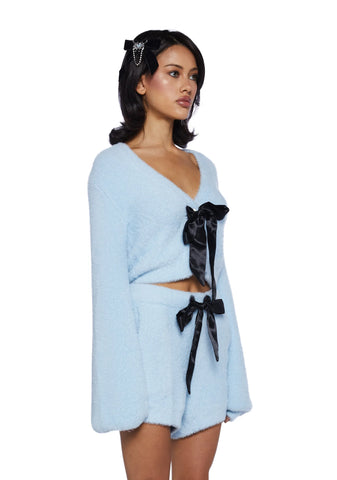 Swan Lake Affair Fuzzy Cardigan