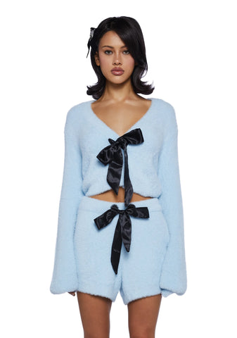 Swan Lake Affair Fuzzy Cardigan