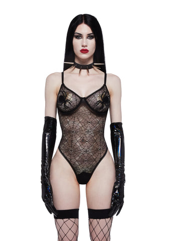 Dark Mistress Lace Bodysuit