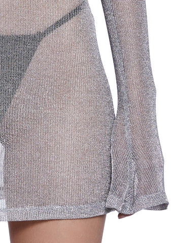 Tempo Metallic Knit Mini Dress